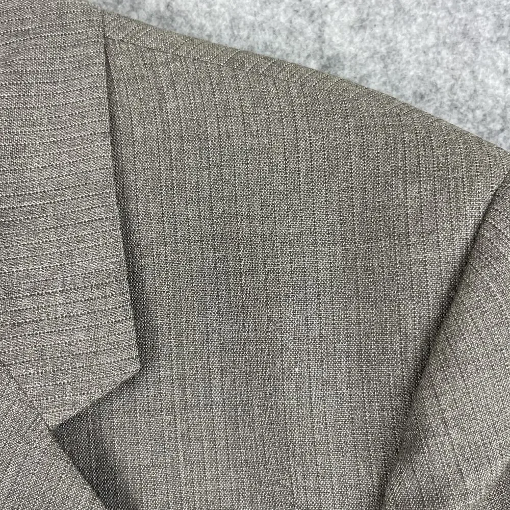 Vintage Christian Dior Monsieur Blazer Sport Coat Mens 44R Gray Taupe‎ Pinstripe